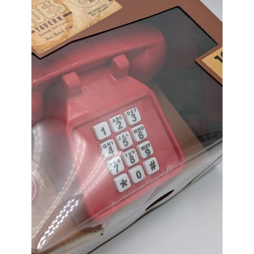 The Simpsons MOE'S TAVERN PRANK CALLS TELEPHONE‎ JAKKS Pacific NEW SEALED!